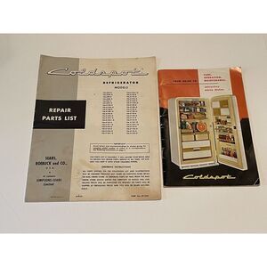 Vintage Coldspot Refrigerator‎ Instruction Booklets/Catalogs